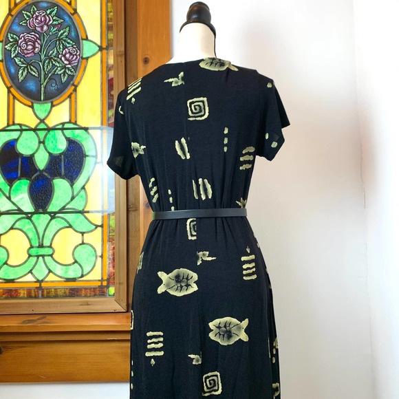 Vintage Cat Nip Fish Midi Dress by "es.se"- Medium (runs small) - Picture 11 of 11